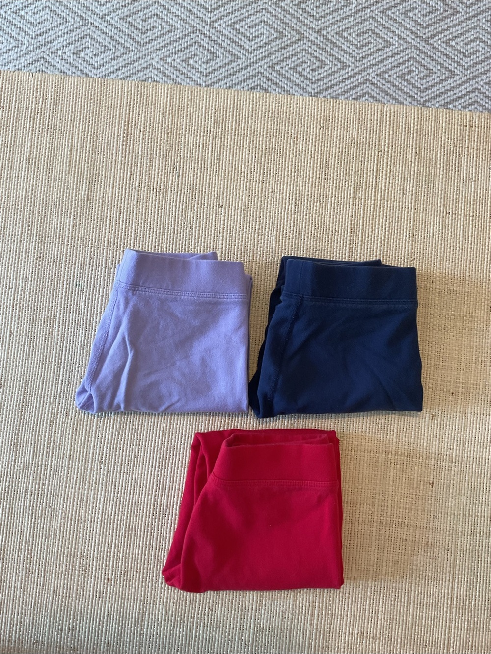 Primary Kids Leggings Pack - Lavender, Navy & Red
